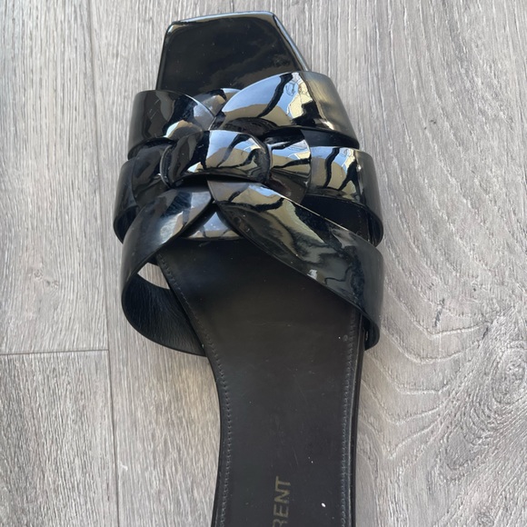 YSL Nu Pied Tribute Flat Sandals/Slides - Picture 4 of 5